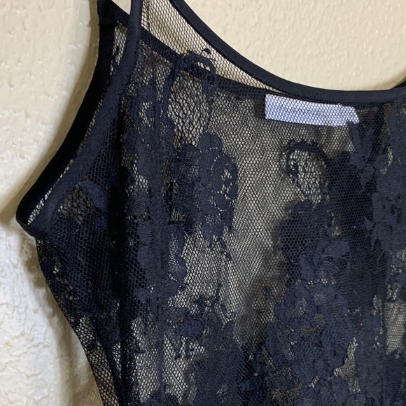 FLANNEL Black Lace Camisole Adjustable Straps Size 0 - Picture 4 of 8